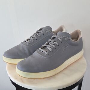 adidas BlueGray Leather Low-Top Golf Shoes Size 9